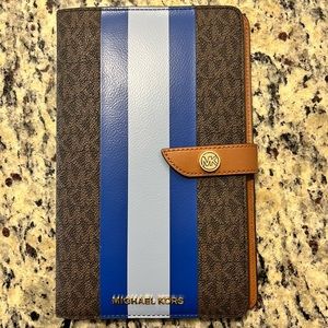 Michael Kors Logo Stripe Notebook 9x5.5